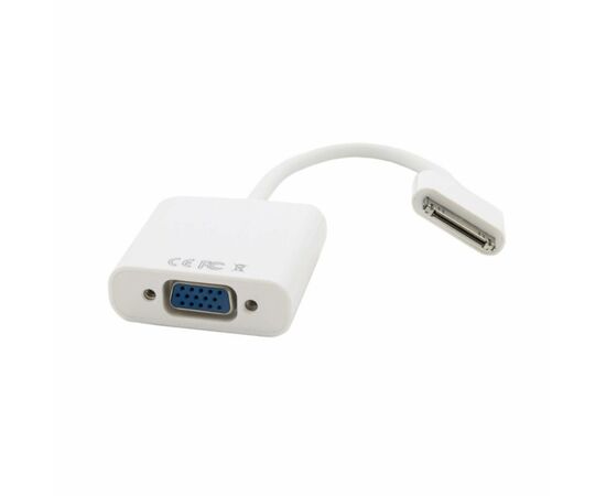 Кабель мультимедійний Apple 30-pin to VGA 0.15m Extradigital (KBA1649), зображення 2 Кабель мультимедійний Apple 30-pin to VGA 0.15m Extradigital (KBA1649), зображення 2