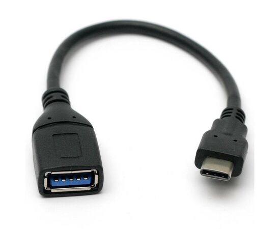 Дата кабель USB 3.0 Type-C to AF 0.1m PowerPlant (KD00AS1257)