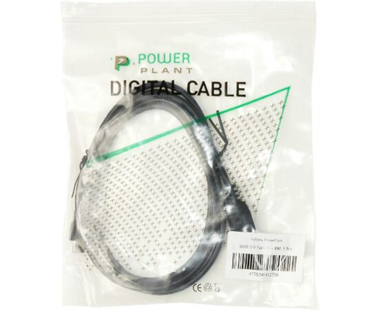 Дата кабель USB 3.0 Type-C to BM 1.5m PowerPlant (KD00AS1275), изображение 3 Дата кабель USB 3.0 Type-C to BM 1.5m PowerPlant (KD00AS1275), изображение 3