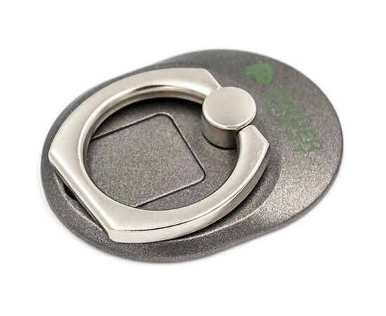 Держатель для смартфонов PowerPlant с кольцом, черный (CA910311)