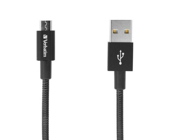 Дата кабель USB 2.0 AM to Micro 5P 1.0m black Verbatim (48863), зображення 2 Дата кабель USB 2.0 AM to Micro 5P 1.0m black Verbatim (48863), зображення 2