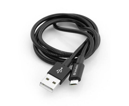 Дата кабель USB 2.0 AM to Micro 5P 1.0m black Verbatim (48863), зображення 5 Дата кабель USB 2.0 AM to Micro 5P 1.0m black Verbatim (48863), зображення 5