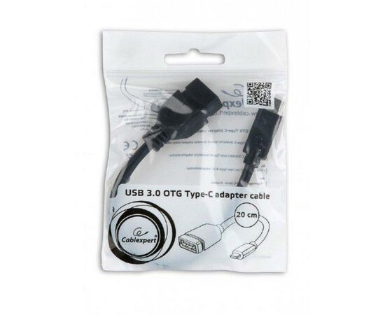 Дата кабель OTG USB 3.0 AF to Type-C 0.2m Cablexpert (A-OTG-CMAF3-01), изображение 2 Дата кабель OTG USB 3.0 AF to Type-C 0.2m Cablexpert (A-OTG-CMAF3-01), изображение 2