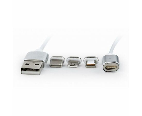 Дата кабель USB 2.0 AM to Lightning + Micro 5P + Type-C 1.0m Cablexpert (CC-USB2-AMLM31-1M), изображение 3 Дата кабель USB 2.0 AM to Lightning + Micro 5P + Type-C 1.0m Cablexpert (CC-USB2-AMLM31-1M), изображение 3