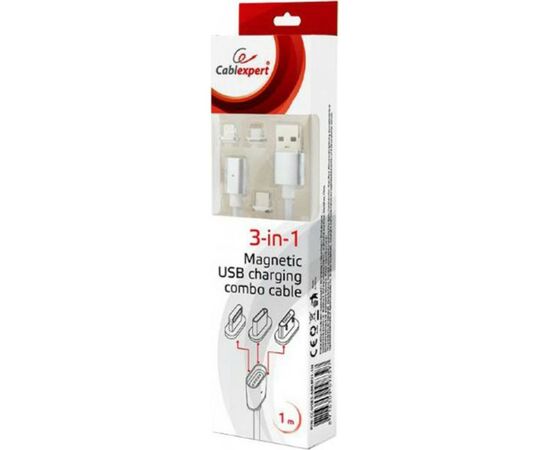 Дата кабель USB 2.0 AM to Lightning + Micro 5P + Type-C 1.0m Cablexpert (CC-USB2-AMLM31-1M), изображение 5 Дата кабель USB 2.0 AM to Lightning + Micro 5P + Type-C 1.0m Cablexpert (CC-USB2-AMLM31-1M), изображение 5