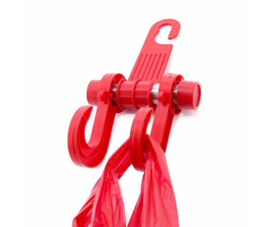 Універсальний автотримач Extradigital для сумок и пакетов Car Hook CC-598 Red (CMH4126), зображення 3 Універсальний автотримач Extradigital для сумок и пакетов Car Hook CC-598 Red (CMH4126), зображення 3