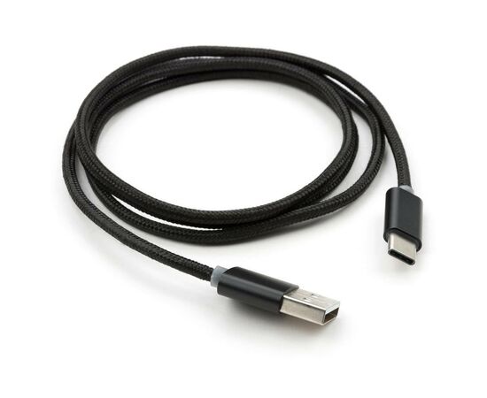 Дата кабель USB 2.0 AM to Type-C 1m LED black Vinga (VCPDCTCLED1BK), изображение 2 Дата кабель USB 2.0 AM to Type-C 1m LED black Vinga (VCPDCTCLED1BK), изображение 2