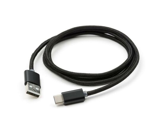 Дата кабель USB 2.0 AM to Type-C 1m LED black Vinga (VCPDCTCLED1BK), изображение 3 Дата кабель USB 2.0 AM to Type-C 1m LED black Vinga (VCPDCTCLED1BK), изображение 3