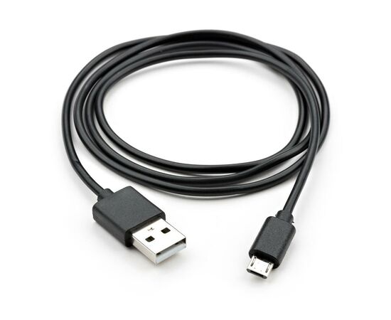 Дата кабель USB 2.0 AM to Micro 5P PVC 1m black Vinga (VCPDCM1BK), зображення 2 Дата кабель USB 2.0 AM to Micro 5P PVC 1m black Vinga (VCPDCM1BK), зображення 2