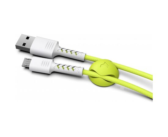 Дата кабель USB 2.0 AM to Micro 5P 1.0m Soft white/lime Pixus (4897058531176), изображение 4 Дата кабель USB 2.0 AM to Micro 5P 1.0m Soft white/lime Pixus (4897058531176), изображение 4