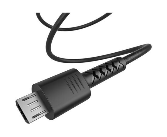 Дата кабель USB 2.0 AM to Micro 5P 1.0m Soft black Pixus (4897058530926), изображение 2