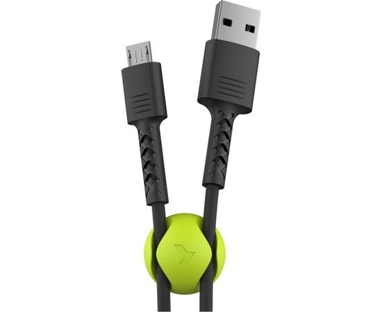 Дата кабель USB 2.0 AM to Micro 5P 1.0m Soft black Pixus (4897058530926)