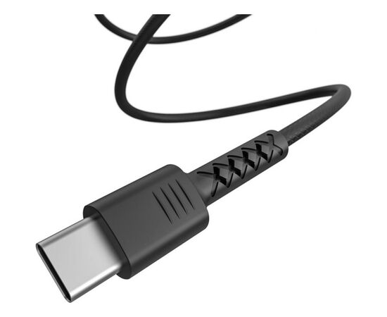 Дата кабель USB 2.0 AM to Type-C 1.0m Soft black Pixus (4897058530919), изображение 4