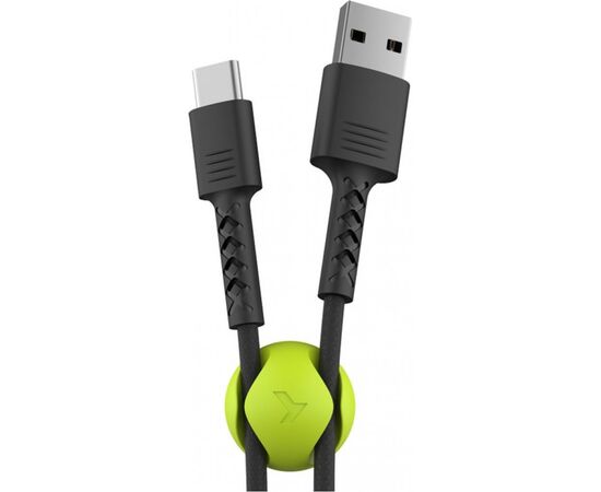 Дата кабель USB 2.0 AM to Type-C 1.0m Soft black Pixus (4897058530919)