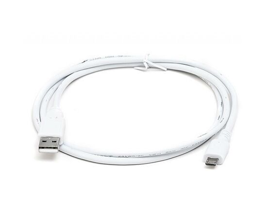 Дата кабель USB 2.0 AM to Micro 5P 1.0m Pro white REAL-EL (EL123500024)