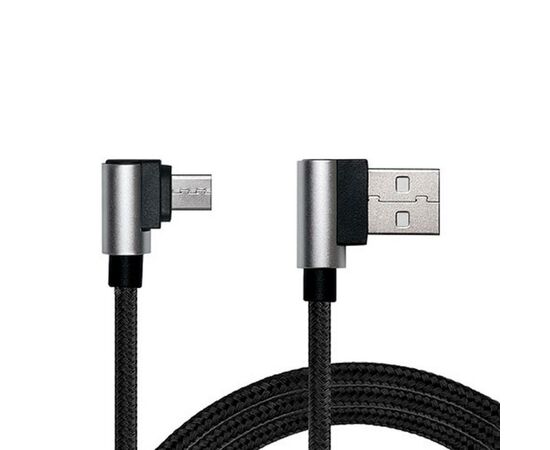 Дата кабель USB 2.0 AM to Micro 5P 1.0m Premium black REAL-EL (EL123500031), изображение 4 Дата кабель USB 2.0 AM to Micro 5P 1.0m Premium black REAL-EL (EL123500031), изображение 4