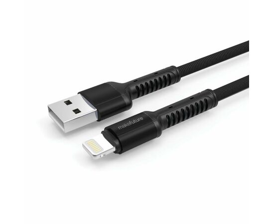 Дата кабель USB 2.0 AM to Lightning 1.0m Denim Grey MakeFuture (MCB-LD1GR)