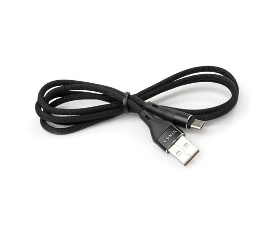 Дата кабель USB 2.0 AM to Micro 5P 1.0m cylindric nylon back Vinga (VCPDCMCANB1BK), изображение 3 Дата кабель USB 2.0 AM to Micro 5P 1.0m cylindric nylon back Vinga (VCPDCMCANB1BK), изображение 3
