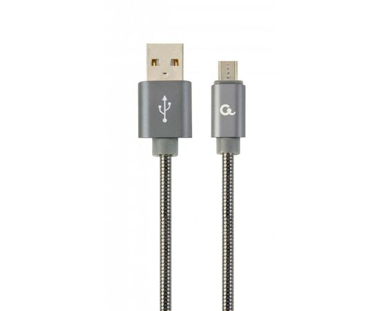 Дата кабель USB 2.0 Micro 5P to AM Cablexpert (CC-USB2S-AMmBM-1M-BG)