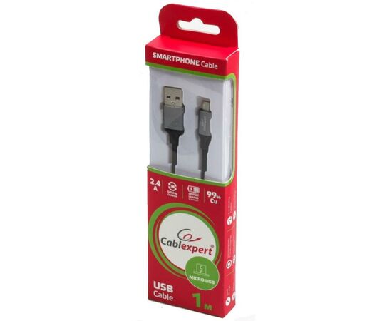 Дата кабель USB 2.0 Micro 5P to AM Cablexpert (CCPB-M-USB-09BK), изображение 3 Дата кабель USB 2.0 Micro 5P to AM Cablexpert (CCPB-M-USB-09BK), изображение 3