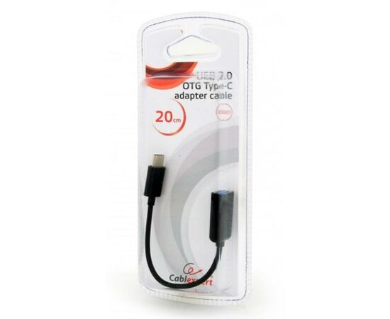 Дата кабель OTG USB 2.0 AF to Type-C 0.2m Cablexpert (AB-OTG-CMAF2-01), изображение 3 Дата кабель OTG USB 2.0 AF to Type-C 0.2m Cablexpert (AB-OTG-CMAF2-01), изображение 3