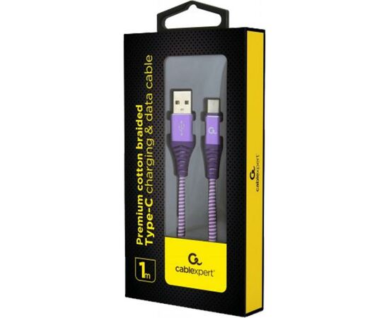 Дата кабель USB 2.0 AM to Type-C 1.0m Cablexpert (CC-USB2B-AMCM-1M-PW), изображение 2 Дата кабель USB 2.0 AM to Type-C 1.0m Cablexpert (CC-USB2B-AMCM-1M-PW), изображение 2