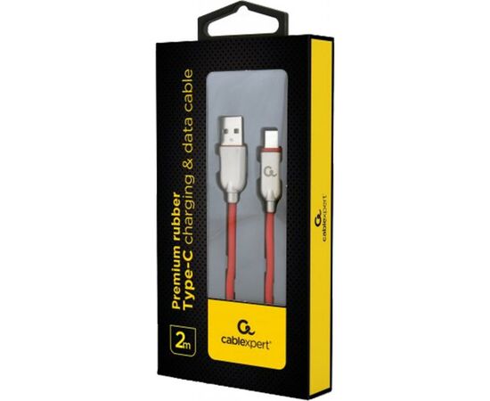 Дата кабель USB 2.0 AM to Type-C 2.0m Cablexpert (CC-USB2R-AMCM-2M-R), изображение 2 Дата кабель USB 2.0 AM to Type-C 2.0m Cablexpert (CC-USB2R-AMCM-2M-R), изображение 2