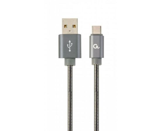Дата кабель USB 2.0 AM to Type-C 2.0m Cablexpert (CC-USB2S-AMCM-2M-BG)