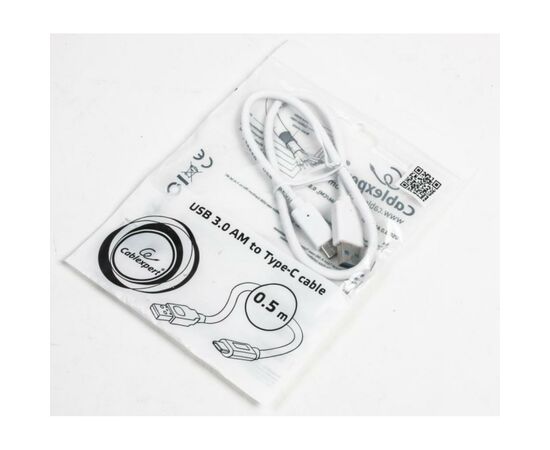 Дата кабель USB 3.0 AM to Type-C 0.5m Cablexpert (CCP-USB3-AMCM-W-0.5M), изображение 2 Дата кабель USB 3.0 AM to Type-C 0.5m Cablexpert (CCP-USB3-AMCM-W-0.5M), изображение 2