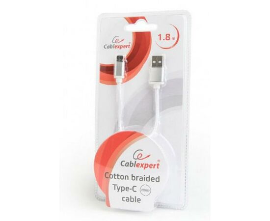 Дата кабель USB 2.0 AM to Type-C 1.8m Cablexpert (CCB-mUSB2B-AMCM-6-S), изображение 3 Дата кабель USB 2.0 AM to Type-C 1.8m Cablexpert (CCB-mUSB2B-AMCM-6-S), изображение 3