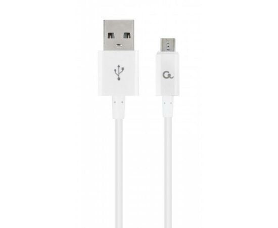 Дата кабель USB 2.0 AM to Micro 5P 2.0m Cablexpert (CC-USB2P-AMmBM-2M-W)