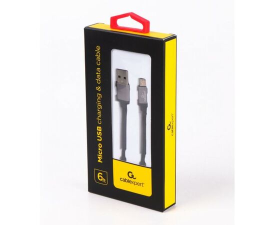 Дата кабель USB 2.0 AM to Micro 5P 1.8m Cablexpert (CCB-mUSB2B-AMBM-6), изображение 3 Дата кабель USB 2.0 AM to Micro 5P 1.8m Cablexpert (CCB-mUSB2B-AMBM-6), изображение 3