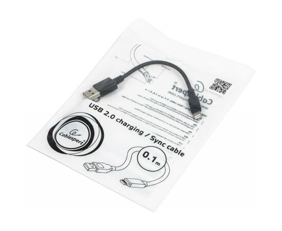 Дата кабель USB 2.0 AM to Lightning 0.1m Cablexpert (CC-USB2-AMLM-0.1M), изображение 2 Дата кабель USB 2.0 AM to Lightning 0.1m Cablexpert (CC-USB2-AMLM-0.1M), изображение 2