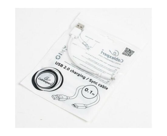 Дата кабель USB 2.0 AM to Lightning 0.1m Cablexpert (CC-USB2-AMLM-W-0.1M), изображение 2 Дата кабель USB 2.0 AM to Lightning 0.1m Cablexpert (CC-USB2-AMLM-W-0.1M), изображение 2