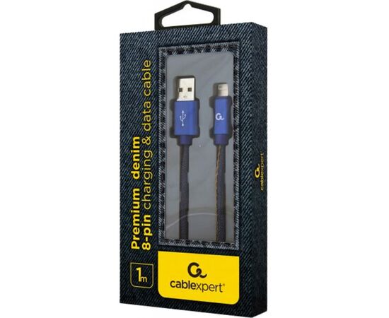 Дата кабель USB 2.0 AM to Lightning 1.0m Cablexpert (CC-USB2J-AMLM-1M-BL), изображение 2 Дата кабель USB 2.0 AM to Lightning 1.0m Cablexpert (CC-USB2J-AMLM-1M-BL), изображение 2