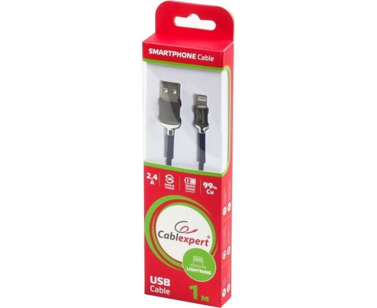 Дата кабель USB 2.0 AM to Lightning 1.0m Cablexpert (CCPB-L-USB-07B), изображение 3 Дата кабель USB 2.0 AM to Lightning 1.0m Cablexpert (CCPB-L-USB-07B), изображение 3