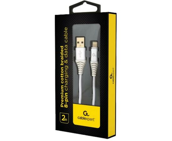Дата кабель USB 2.0 AM to Lightning 2.0m Cablexpert (CC-USB2B-AMLM-2M-WB2), изображение 2 Дата кабель USB 2.0 AM to Lightning 2.0m Cablexpert (CC-USB2B-AMLM-2M-WB2), изображение 2