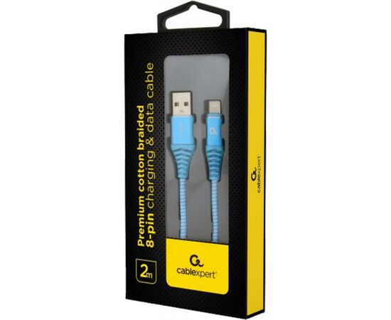 Дата кабель USB 2.0 AM to Lightning 2.0m Cablexpert (CC-USB2B-AMLM-2M-VW), изображение 2 Дата кабель USB 2.0 AM to Lightning 2.0m Cablexpert (CC-USB2B-AMLM-2M-VW), изображение 2