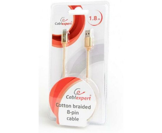 Дата кабель USB 2.0 AM to Lightning 1.8m Cablexpert (CCB-mUSB2B-AMLM-6-G), изображение 3 Дата кабель USB 2.0 AM to Lightning 1.8m Cablexpert (CCB-mUSB2B-AMLM-6-G), изображение 3