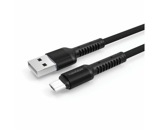Дата кабель USB 2.0 AM to Micro 5P 1.0m 2.4A Denim Grey MakeFuture (MCB-MD1GR), зображення 2 Дата кабель USB 2.0 AM to Micro 5P 1.0m 2.4A Denim Grey MakeFuture (MCB-MD1GR), зображення 2