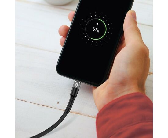 Дата кабель USB 2.0 AM to Micro 5P 1.0m 2.4A Denim Grey MakeFuture (MCB-MD1GR), зображення 3 Дата кабель USB 2.0 AM to Micro 5P 1.0m 2.4A Denim Grey MakeFuture (MCB-MD1GR), зображення 3