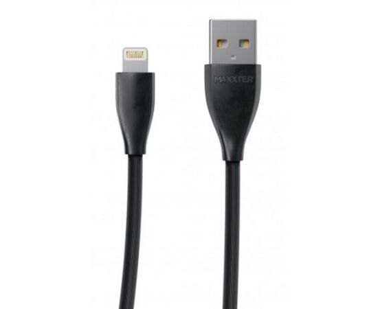 Дата кабель USB 2.0 AM to Lightning 1.0m Maxxter (UB-L-USB-01BK)