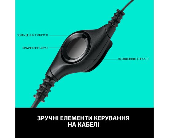 Наушники Logitech H390 (981-000406), изображение 4 Наушники Logitech H390 (981-000406), изображение 4