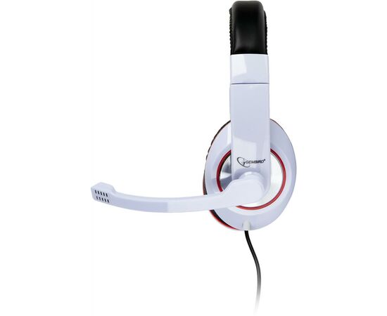 Наушники Gembird MHS-001 White (MHS-001-GW), изображение 2 Наушники Gembird MHS-001 White (MHS-001-GW), изображение 2