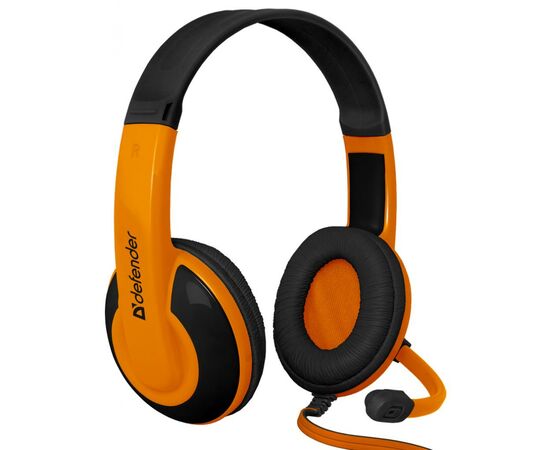 Навушники Defender Warhead G-120 Black-Orange (64099), зображення 2 Навушники Defender Warhead G-120 Black-Orange (64099), зображення 2