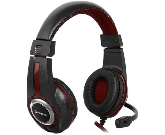 Наушники Defender Warhead G-185 Black-Red (64106), изображение 2 Наушники Defender Warhead G-185 Black-Red (64106), изображение 2