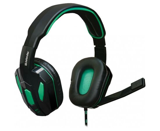 Навушники Defender Warhead G-275 Green Black (64122), зображення 2 Навушники Defender Warhead G-275 Green Black (64122), зображення 2