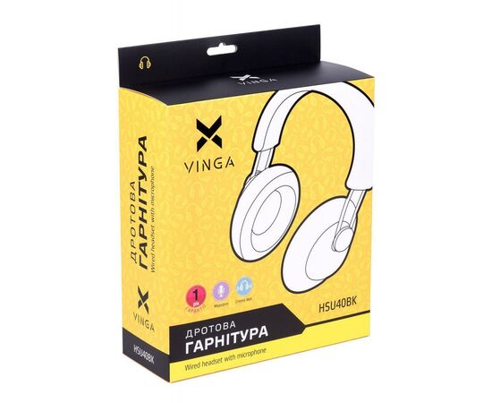 Наушники Vinga HSU040 Black USB (HSU40BK), изображение 12 Наушники Vinga HSU040 Black USB (HSU40BK), изображение 12