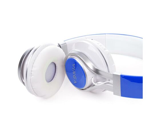 Навушники Vinga HSM040 White/Blue (HSM040WB), зображення 6 Навушники Vinga HSM040 White/Blue (HSM040WB), зображення 6