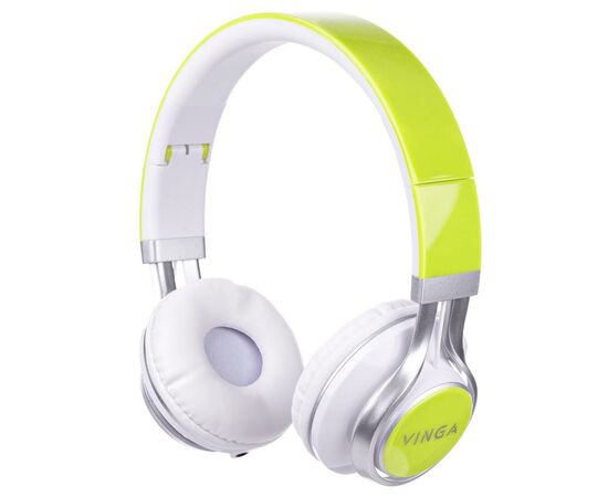 Навушники Vinga HSM040 White/Green (HSM040WG)